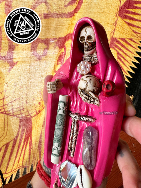 Mama Muerte | Santa Muerte | Statue | 9 inches | Fully Loaded | Rosa