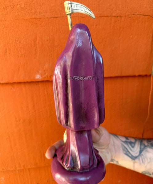 Mama Muerte | Santa Muerte | Statue | 9 inches | Fully Loaded | Purple