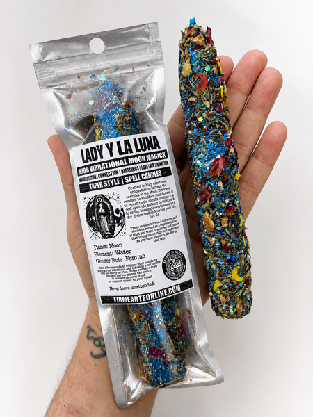 Spell Candles | Taper | Lady Y La Luna | High Vibrational Moon Magick