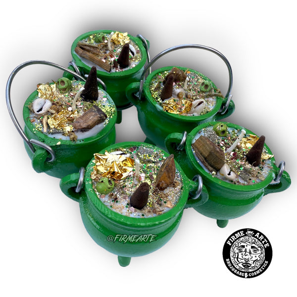 Cauldron Candles | With Lid | Scented | Money Magick | Caramel Apple