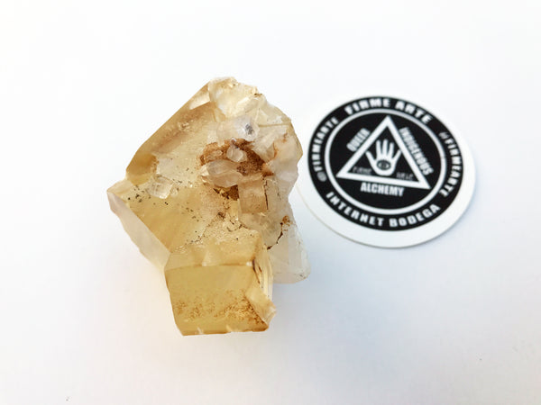 Golden Calcite w/ Apophyllite