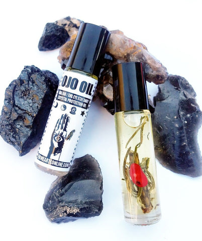 Ritual Roller Crystal Oil | Ojo Oil | Red Jasper | Mal Ojo Protection