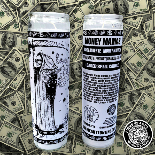 Loaded Spell Candle | Money Mamas | Money Matters | Santa Muerte