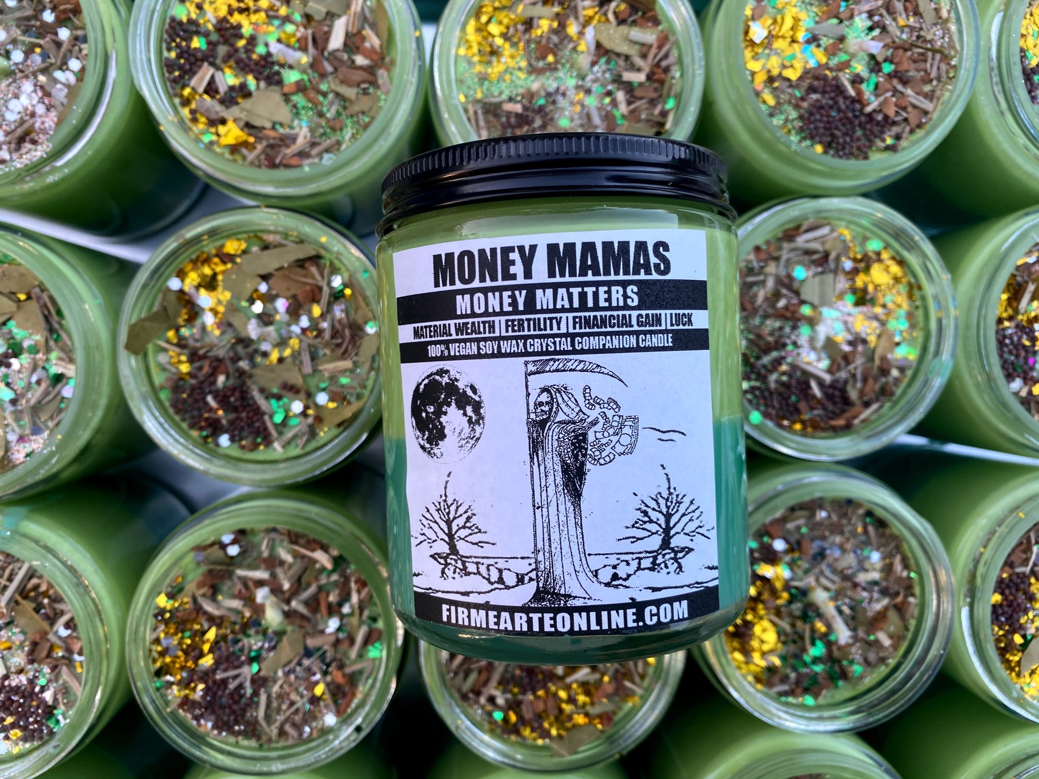 CC Candle | Money Mamas | Money Matters | Santa Muerte