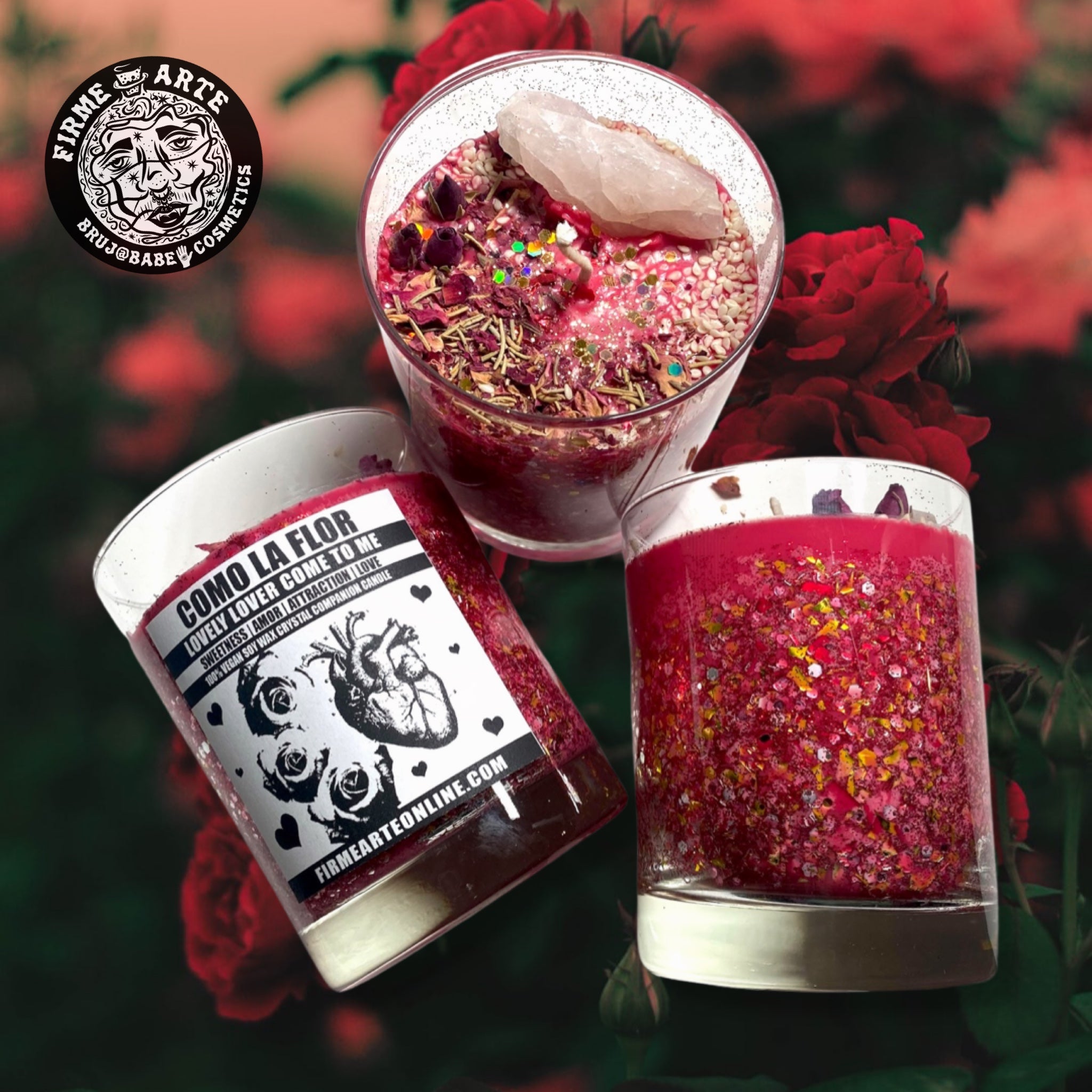 Crystal Companion Candle | Como La Flor | Lovely Lover Come To Me