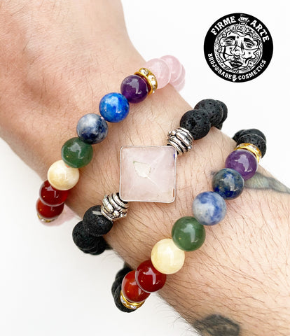 Jewelry | Bracelets | Crystal Chakra & Lava Bead