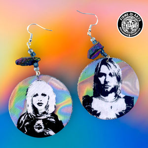 Jewelry | Earrings | Sacred Heart Of Kurt Cobain & Courtney Love #1