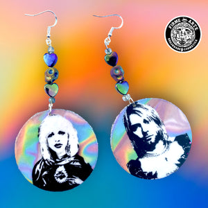 Jewelry | Earrings | Sacred Heart Of Kurt Cobain & Courtney Love #2